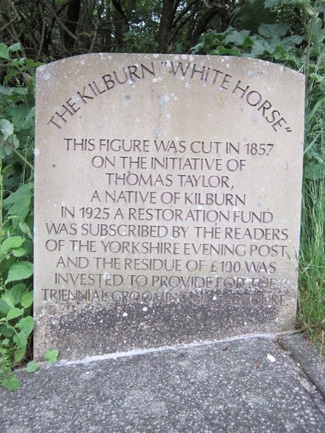 Kilburn White Horse sign