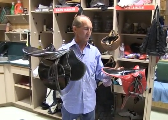 Jerry Baily and racing saddles