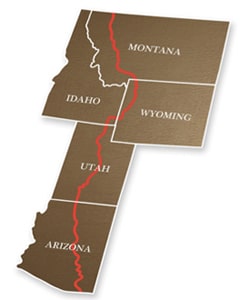 Unbranded trail map
