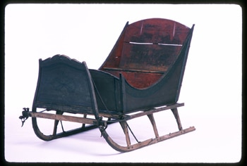 horse-drawn sleigh