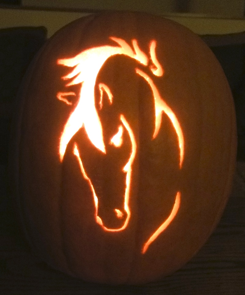 Horse Pumpkin Carving Templates