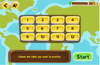 horse-themed times tables game